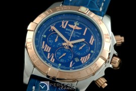 BLB01-30018L Chronomat B01 SS/YG/LE Blue Roman Jap OS2Qtz