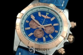 BLB01-30013L Chronomat B01 SS/YG/LE Blue Stick Jap OS2Qtz