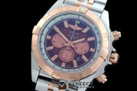 BLB01-30014S Chronomat B01 SS/YG TT Brown Stick Jap OS2Qtz