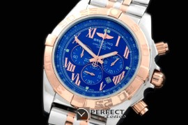 BLB01-30018S Chronomat B01 SS/YG TT Blue Roman Jap OS2Qtz