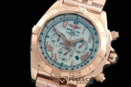 BLB01-30046S Chronomat B01 RG/RG White Roman Jap OS2Qtz