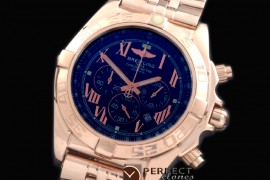 BLB01-30047S Chronomat B01 RG/RG Black Roman Jap OS2Qtz