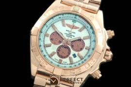 BLB01-30041S Chronomat B01 RG/RG White Stick Jap OS2Qtz