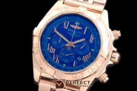 BLB01-30048S Chronomat B01 RG/RG Blue Roman Jap OS2Qtz