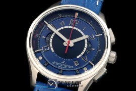 JL01033 Master Compressor Chrono SS/LE Blue Jap OS Chrono Quartz