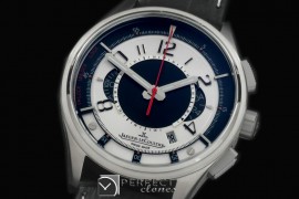 JL01031 Master Compressor Chron SS/LE White Jap OS Chrono Quartz