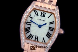CAR-TOR-106D Tortue De Cartier RG/RG White Swiss Quartz