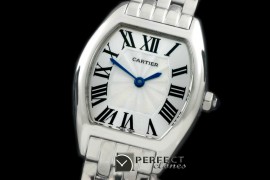 CAR-TOR-101 Tortue De Cartier SS/SS White Swiss Quartz