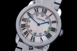 CAR-RS-102 Ronde De Cartier Solo Mid SS/SS M-Pink Swiss Quartz