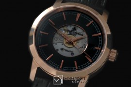 VC00513 Matte Skeleton Automatic RG/LE Black Asian Eta 2824