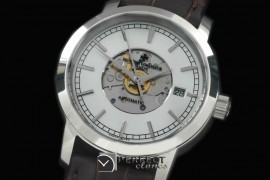 VC00501 Matte Skeleton Automatic SS/LE White Asian Eta 2824