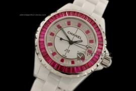 CHAJL10012 J12 Joaillerie Ladies White/Red/Red Jap Quartz