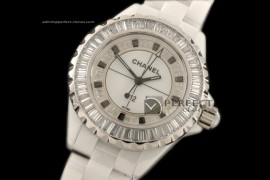 CHAJL10001 J12 Joaillerie Ladies White/Black/Clear Jap Quartz