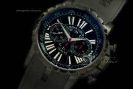 RD00122 Excalibur Chrono PVD/RU Black Manual HW Chrono