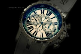 RD00121 Excalibur Chrono PVD/RU White Manual HW Chrono