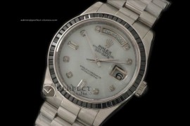 RLDDS01102 SS Black Ruby Bez Pres MOP White Diam Swiss Eta 2836-