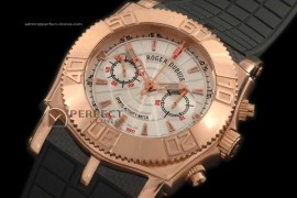 RD10012 Easy Diver Chrono (Updated) RG/RU White Manual H/W Chron