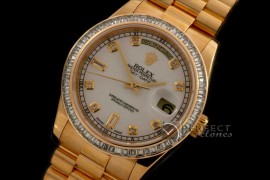 RLDDF20001 YG White Dial Diam Bez Swiss Eta 2836-2