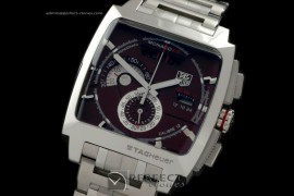 TGM10006 Monaco LS SS/SS Brown Jap Quartz Chrono