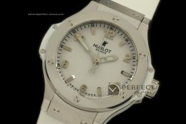 HB38-10001 Big Bang 38mm SS/Ru All White Swiss Quartz