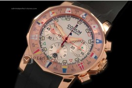 CO10063 Admiral's Cup Chronograph RG/RU White Asia 775Sec@9