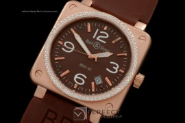 BO01006 BR Instrument 01-092 RG/Diam Brown 39mm Asia 21J