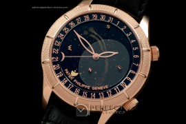 PPSM10012 Skymoon Automatic RG/LE Black Asian 2813 21J