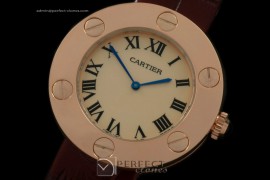 CALV10043A Men LOVE Series RG/LE Gold Jap Quartz/Boxset