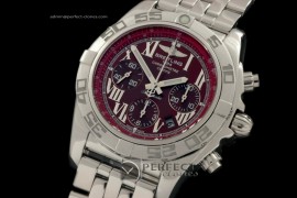 BLB01-10015 Chronomat B01 SS/SS Bugundy Roman A-77528800bph