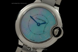 CARBA00111 Ballon Bleu de Cartier Ladies SS MOP Blue Swiss Quart