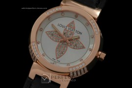 LVLB10015 Ladies Tambour Bijou RGLE White Diam Bez Jap Quartz