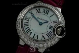 CARBA00105L Ballon Bleu de Cartier Ladies SS/Diam MOP White Swis