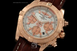 BLB01-10051L Chronomat B01 RG/LE White Sticks A-7750