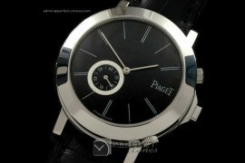 PI01012 Altiplano Duo Jour SS/LE Black/White Swiss Quartz