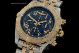BLB01-10044 Chronomat B01 TT SS/YG Blue Roman A-7750
