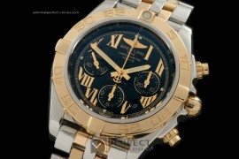 BLB01-10042 Chronomat B01 TT SS/YG Black Roman A-7750