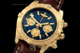 BLB01-10074L Chronomat B01 YG/LE Blue Sticks A-7750