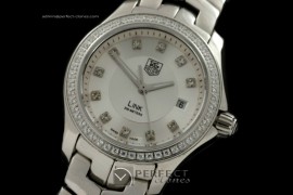 TGLLD01068 Link Ladies SS/SS Diam Bez Silver Diam Swiss Q