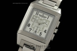 JL01066 Reverso Chronograph SS/SS White Num Jap OS Chrono Quartz