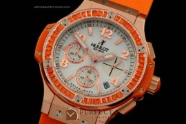 HB38-02026 Big Bang 38mm RG/Sq O/Ruby/Ru Aspen White Jap Quartz