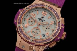 HB38-02023 Big Bang 38mm RG/Sq M/Ruby/Ru Aspen White Jap Quartz