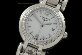 LGLPL10011 Prima Luna Ladies SS/SS Diam White Sticks Swiss Quart