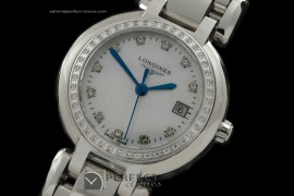 LGLPL10013 Prima Luna Ladies SS/SS Diam White Diam Swiss Quartz