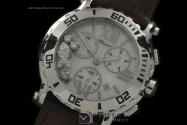 CPSPC10006 Happy Sports Chrono SS/LE M-Wht Swiss Eta Qtz