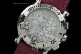 CPSPC10008 Happy Sports Chrono SS/LE Wht Swiss Eta Qtz