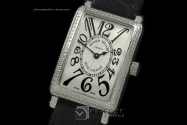 FMLI10001 Ladies Long Island Diamond SS/LE White Jap Quartz