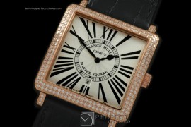 FMMSQ10016 Mid Master Square RG/LE Wht Jap Quartz