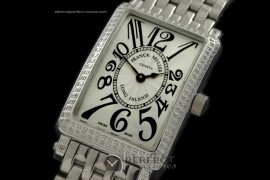 FMLI10001S Ladies Long Island Diamond SS/SS White Jap Quartz