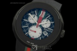 GU00157 I-Gucci Chronograph PVD/RU Black Swiss Quartz Chrono