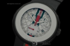 GU00156 I-Gucci Chronograph PVD/RU White Swiss Quartz Chrono